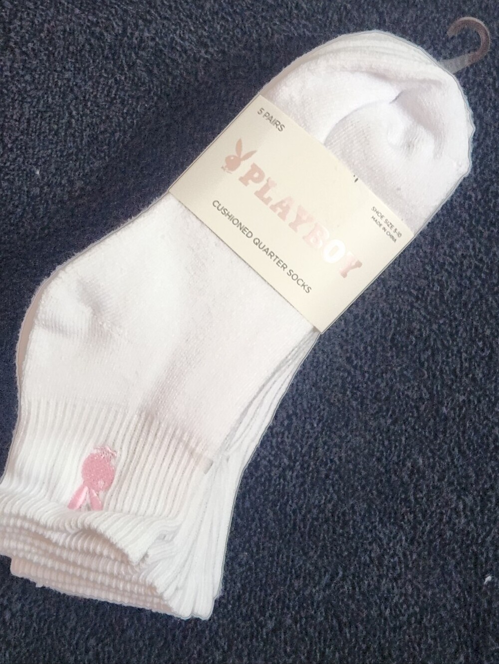 PLAYBOY 5-pair Cushioned Quarter Socks